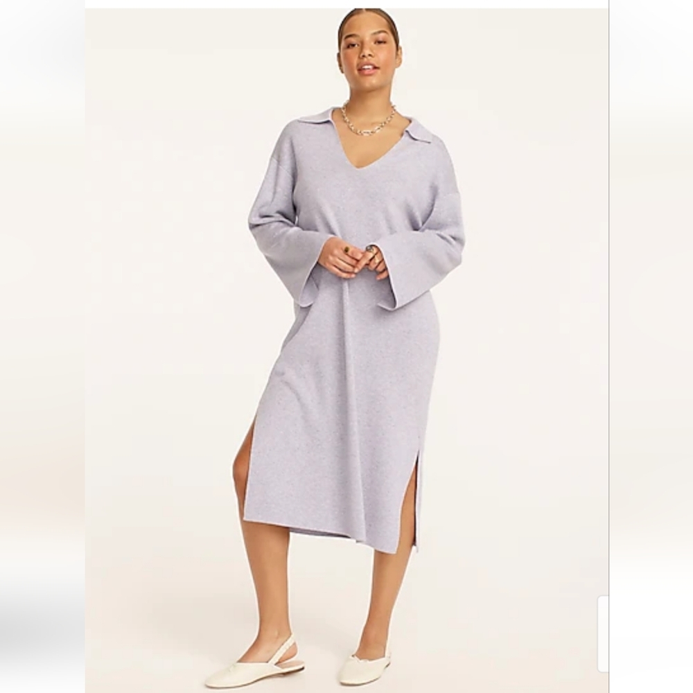 Collared Sweater-Dress